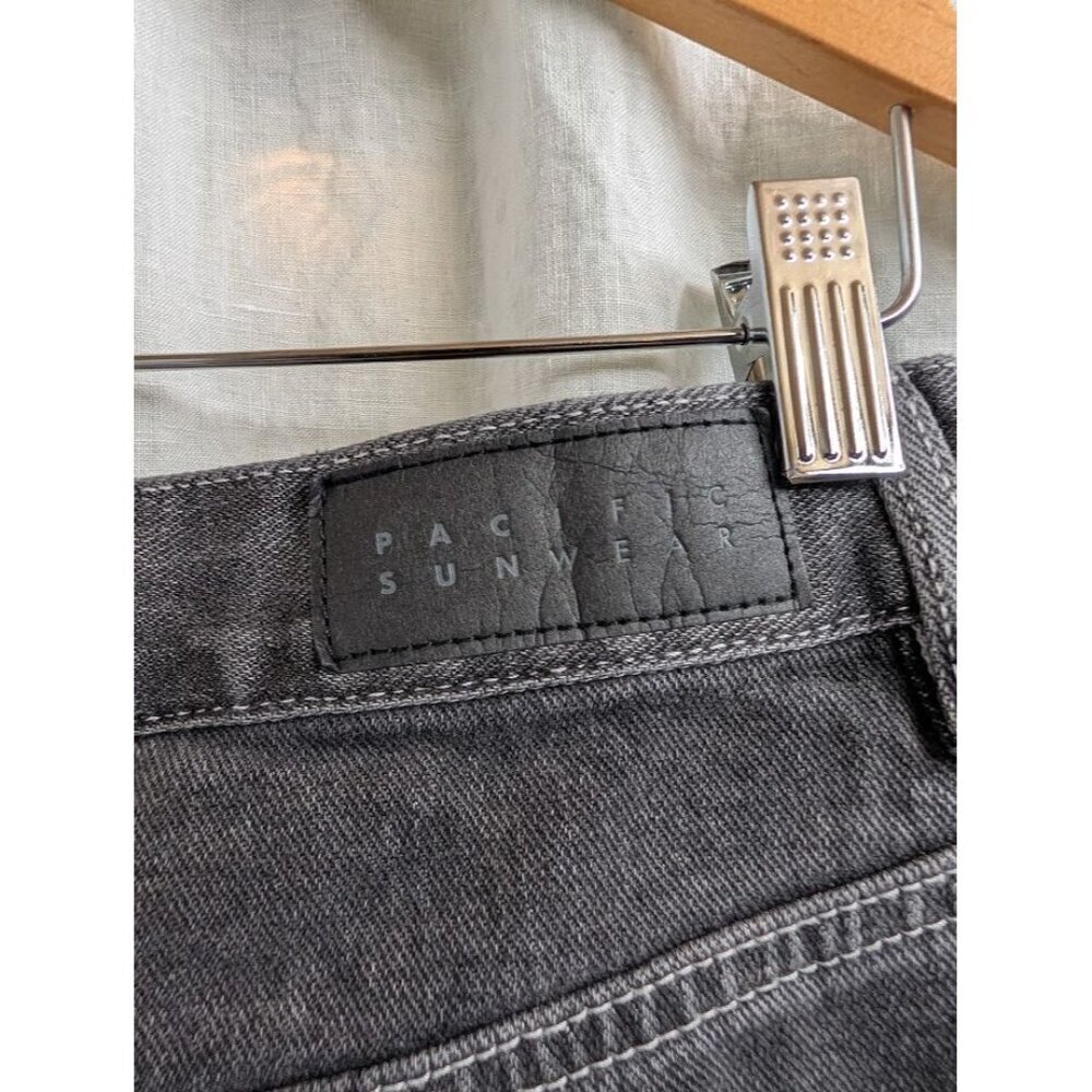 Pac Sun women's 26 high rise boyfriend jeans gray black straight leg denim B10 - Picture 6 of 12